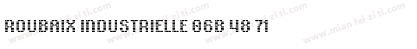 Roubaix Industrielle 06B 48 71pt字体转换